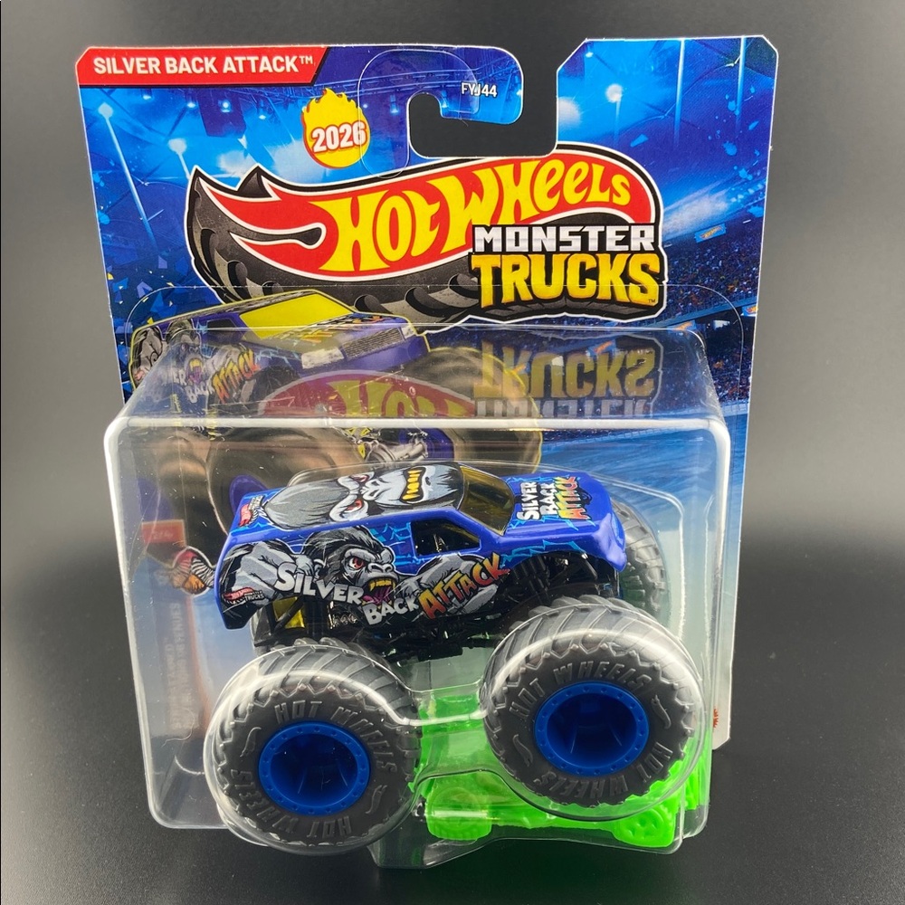 Hot Wheels Monster Trucks - SILVER BACK ATTACK - 1:64